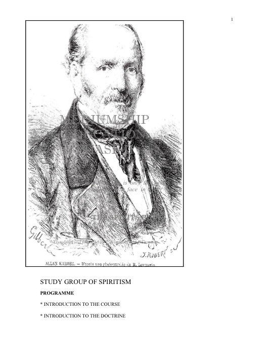 First page of Mediumship Education II